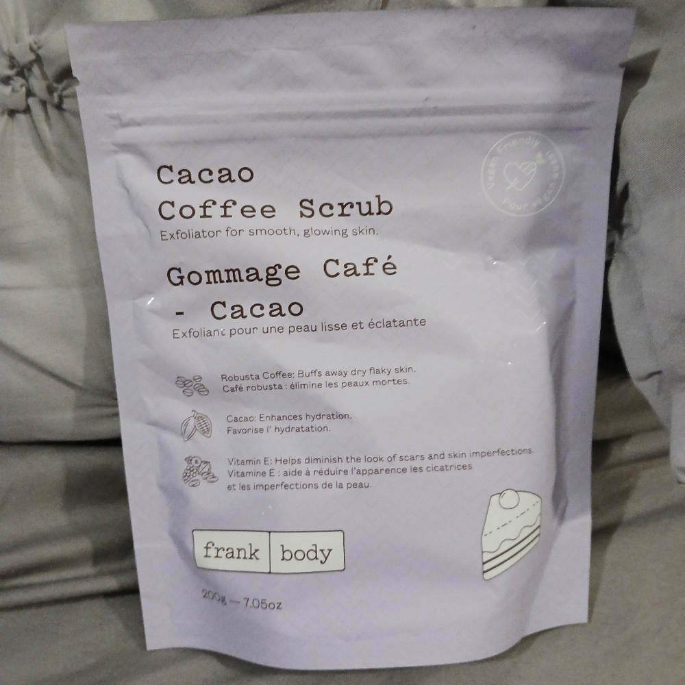 NEW!! FRANK BODY CACAO COFFEE SCRUB 7.05oz